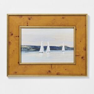 Studio McGee Threshold Sailboat Wall Art 18" x 14" Sail Boat Spring Summer
